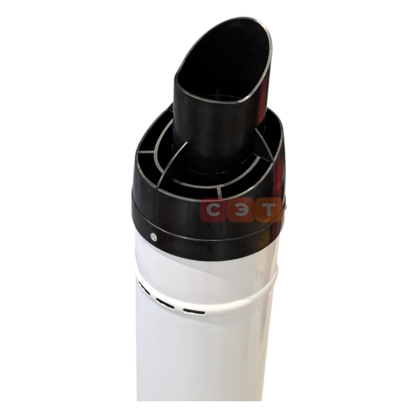 Комплект коаксиального дымохода PPR/Al   Camino Ø 60/100 мм  (труба с кончанием, отвод)